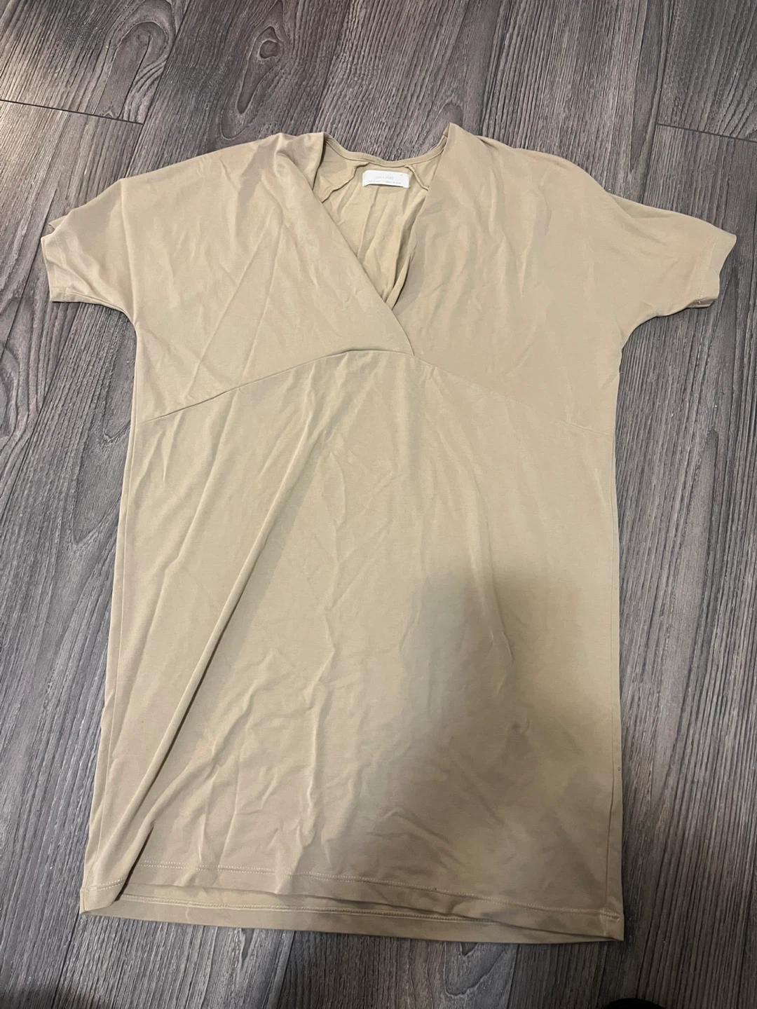 Oak + Fort Beige Dress - Size M - photo 3