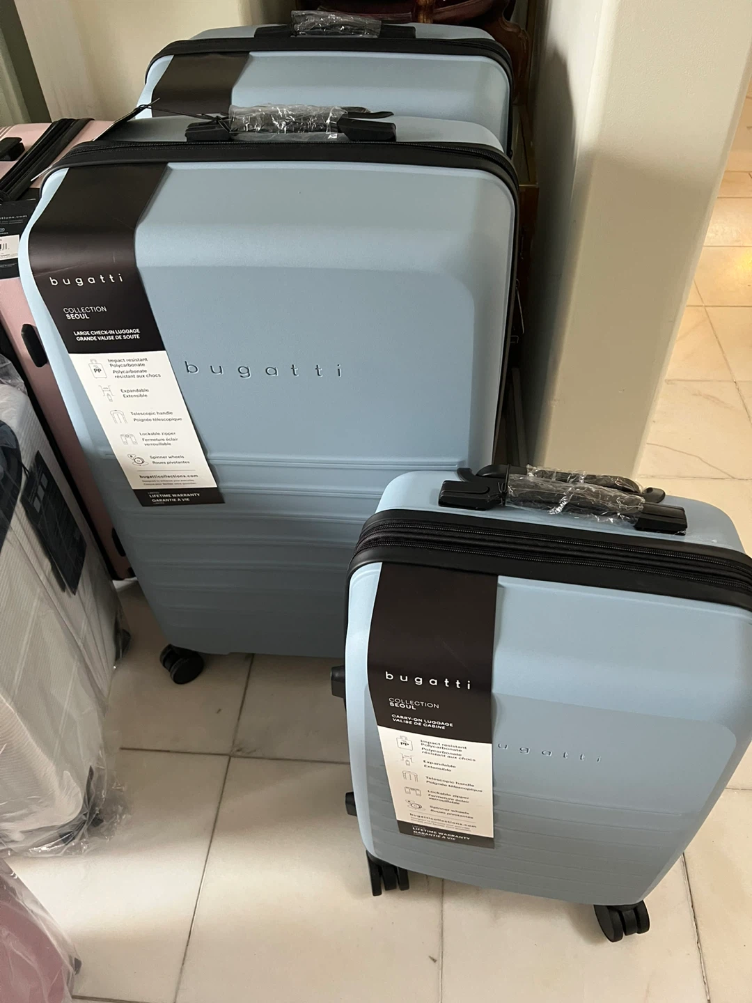 Bugatti Seoul Luggage - blue 2 pc. 30inch & 21inch