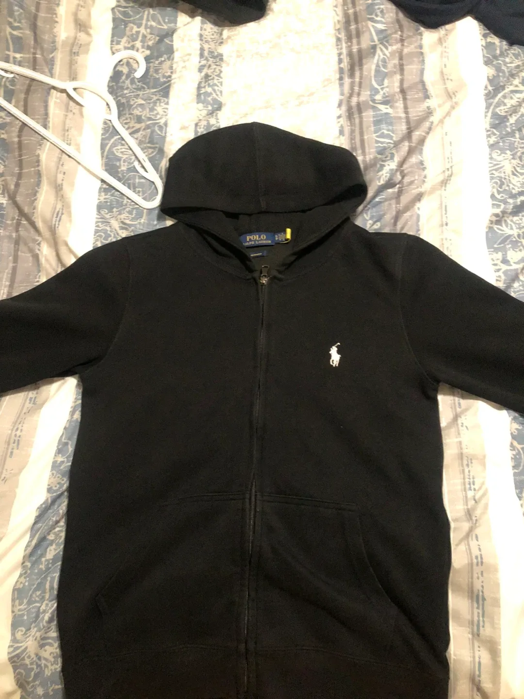Polo Ralph Lauren Black Custom Fit Hoodie - Small image indicator(2)