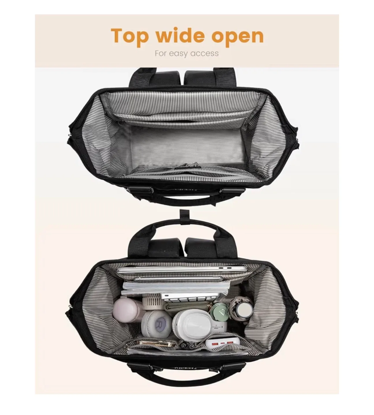 Carry-on Travel Backpack - Black image indicator(5)