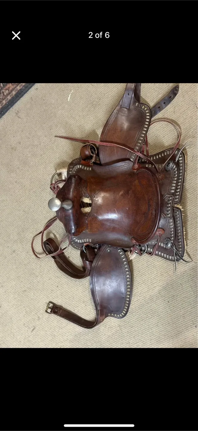 Kids Leather Western Saddle image indicator(2)