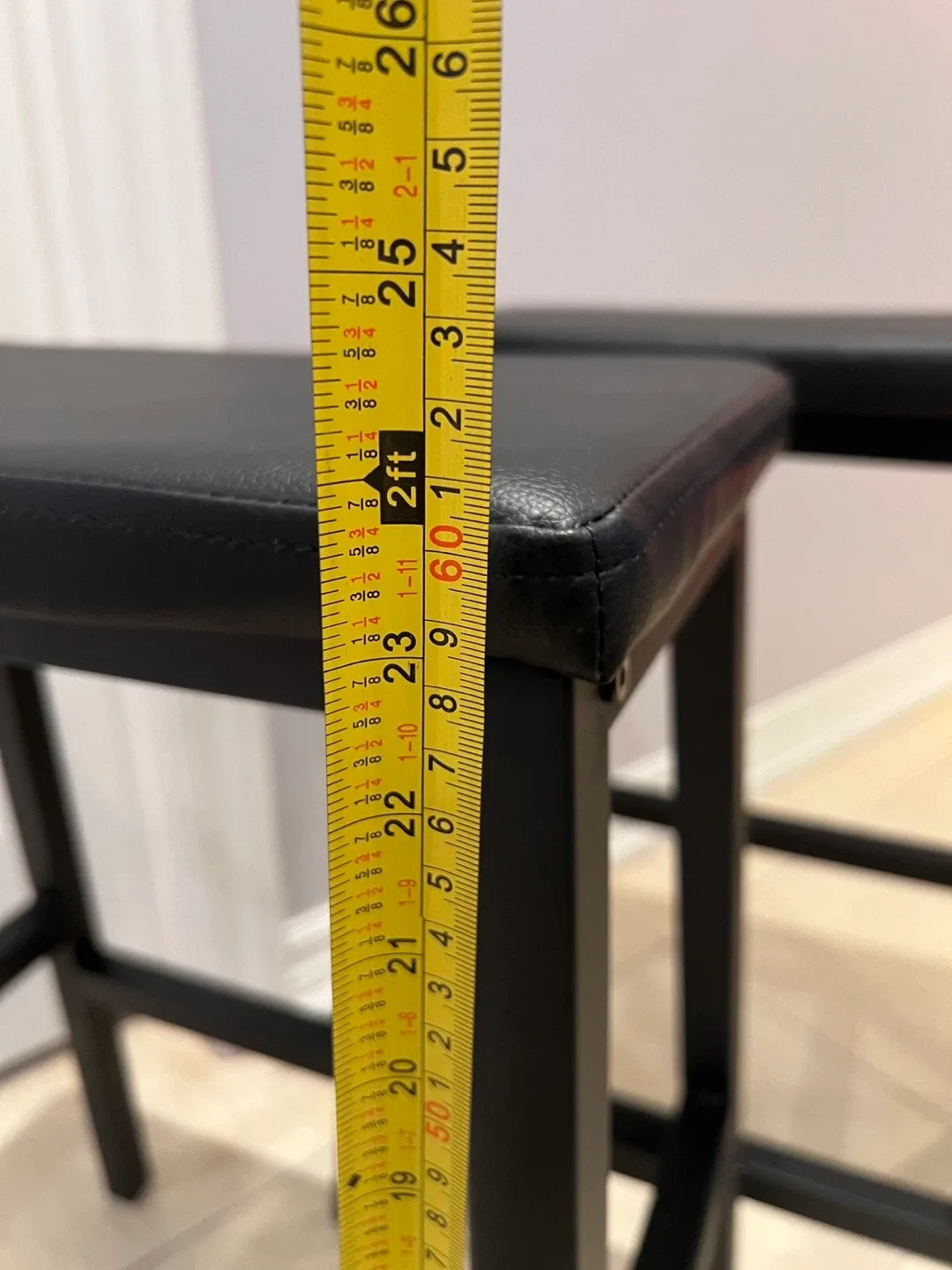 Two Black Stools - 25" Height image indicator(4)