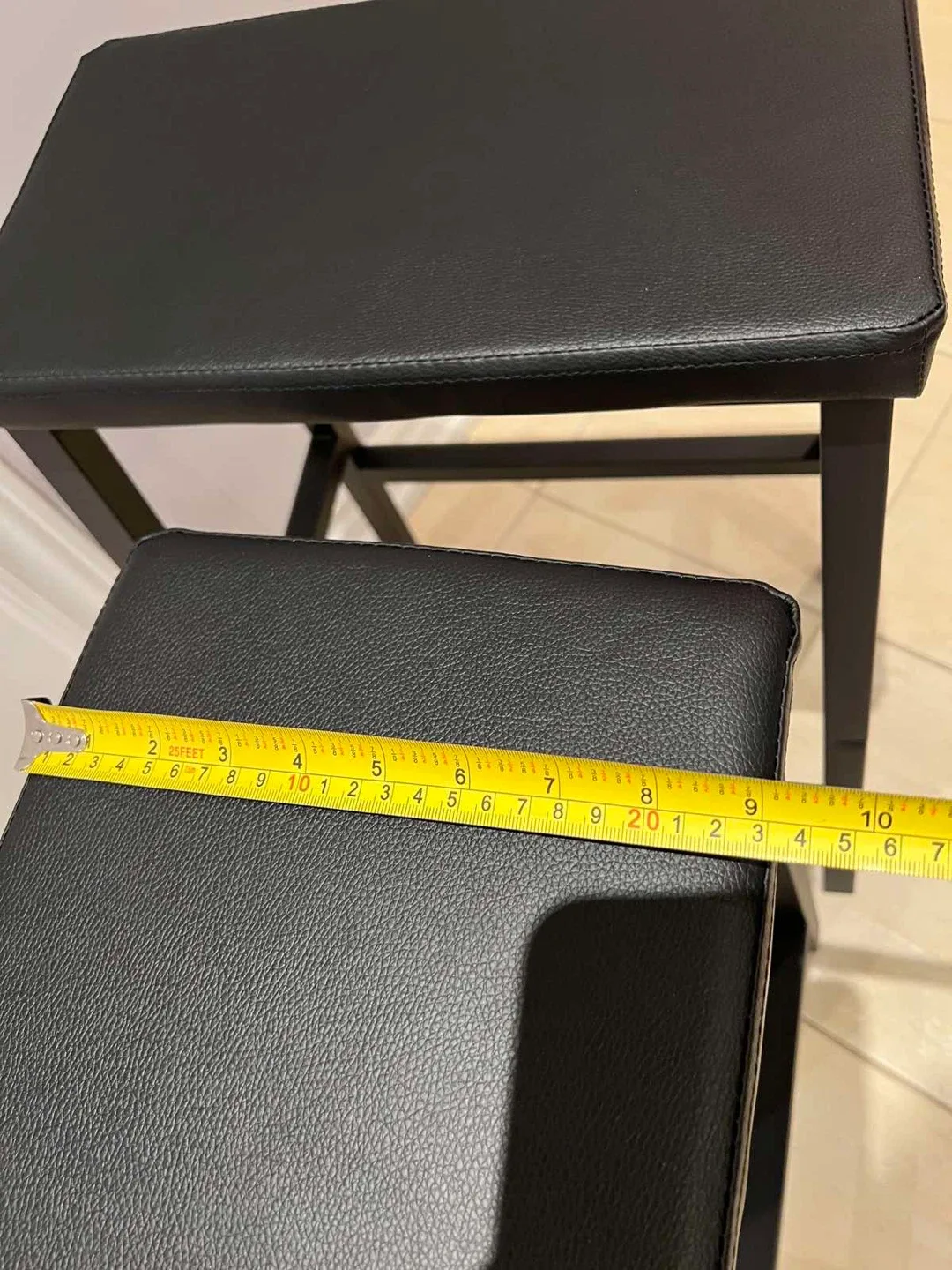 Two Black Stools - 25" Height image indicator(6)