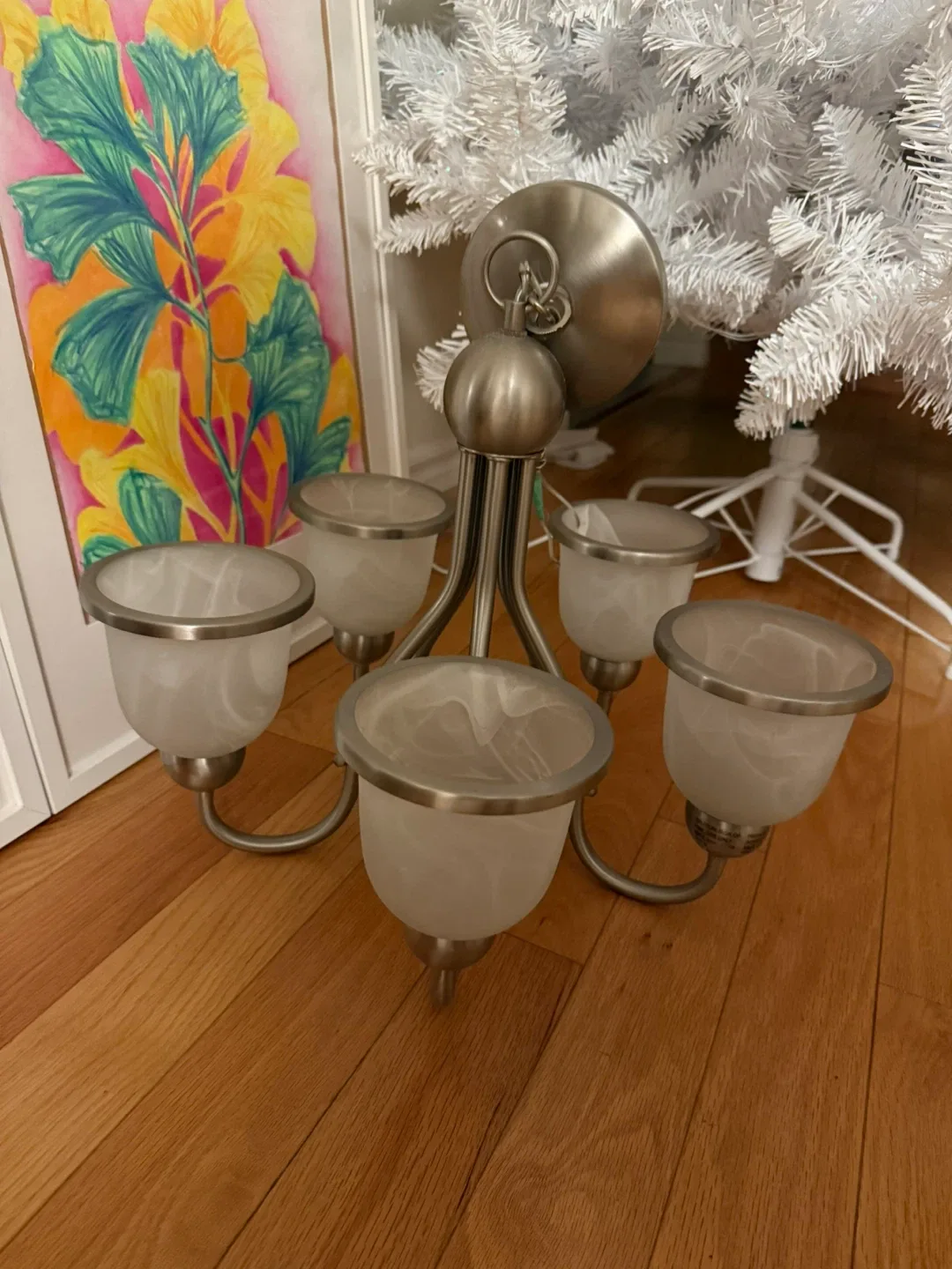 6-Light Brushed Nickel Chandelier thumbnail