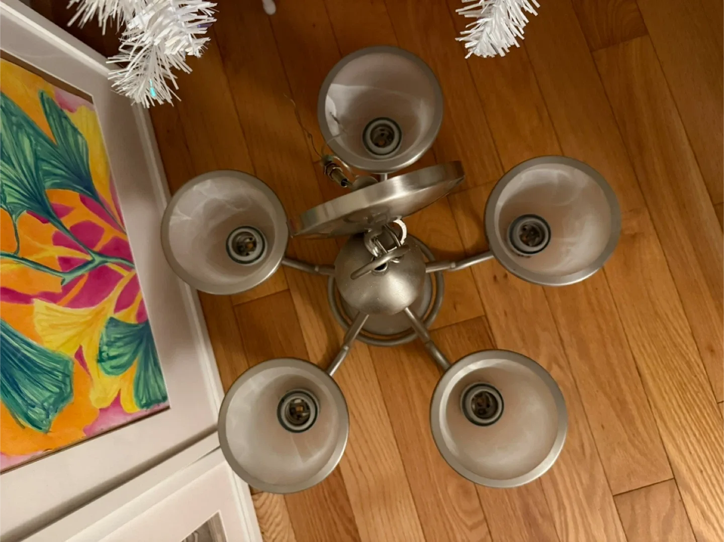 6-Light Brushed Nickel Chandelier image indicator(2)