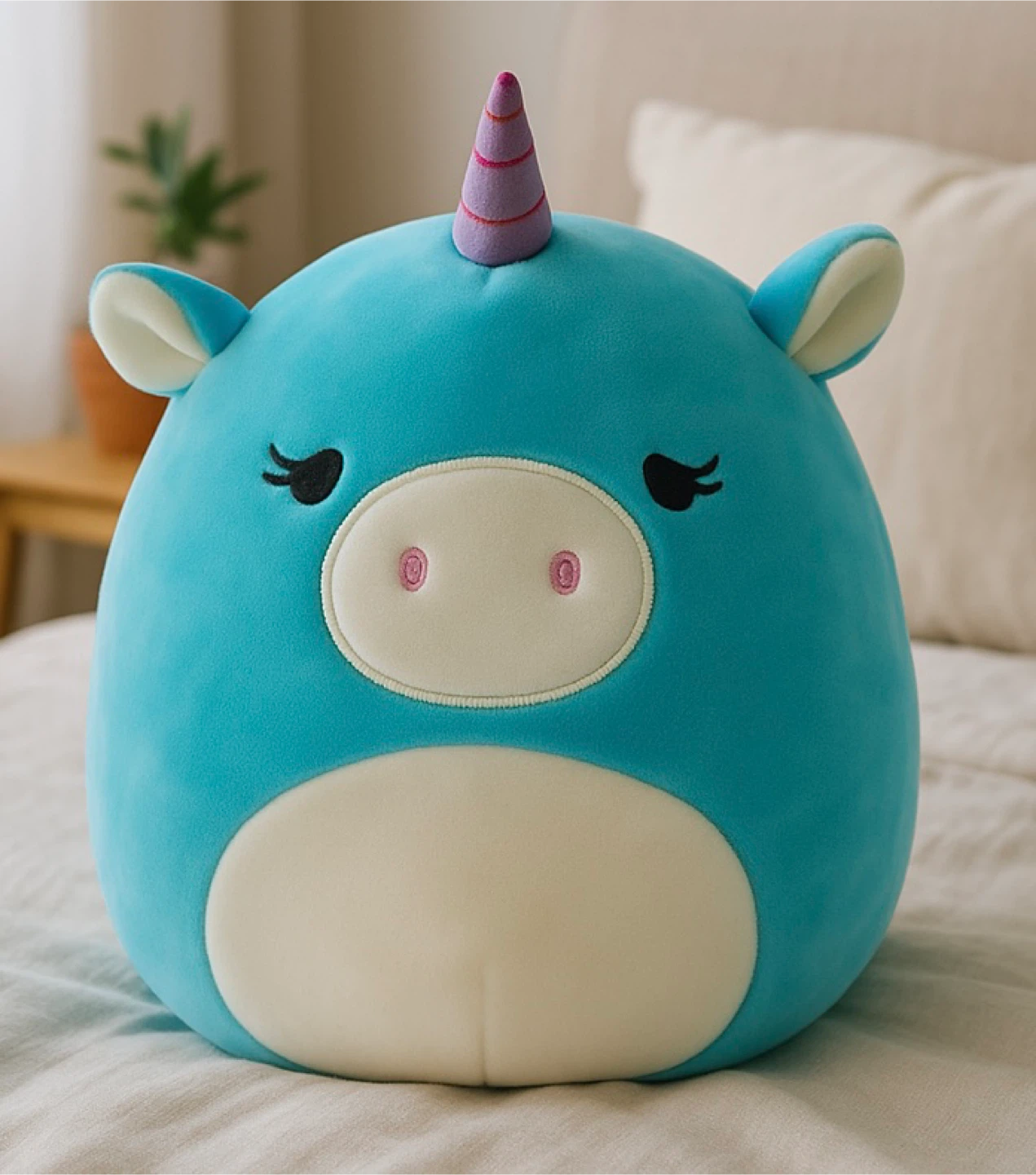 Squishmallows Blue Unicorn Plush