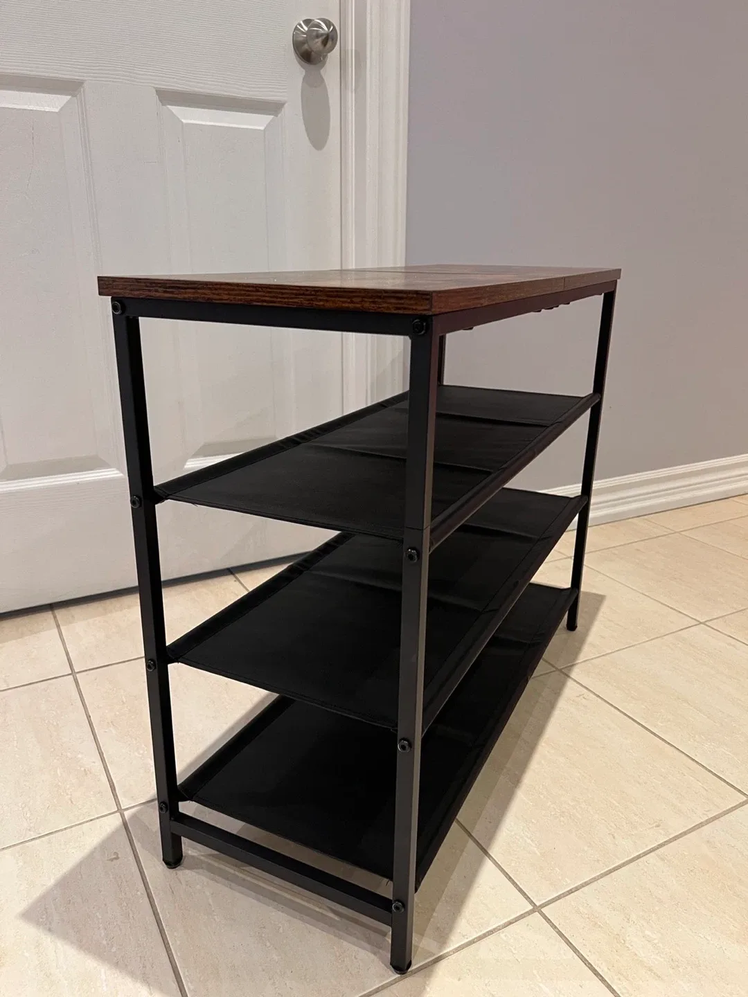 3-Tier Shoe Rack with Wood Top image indicator(3)