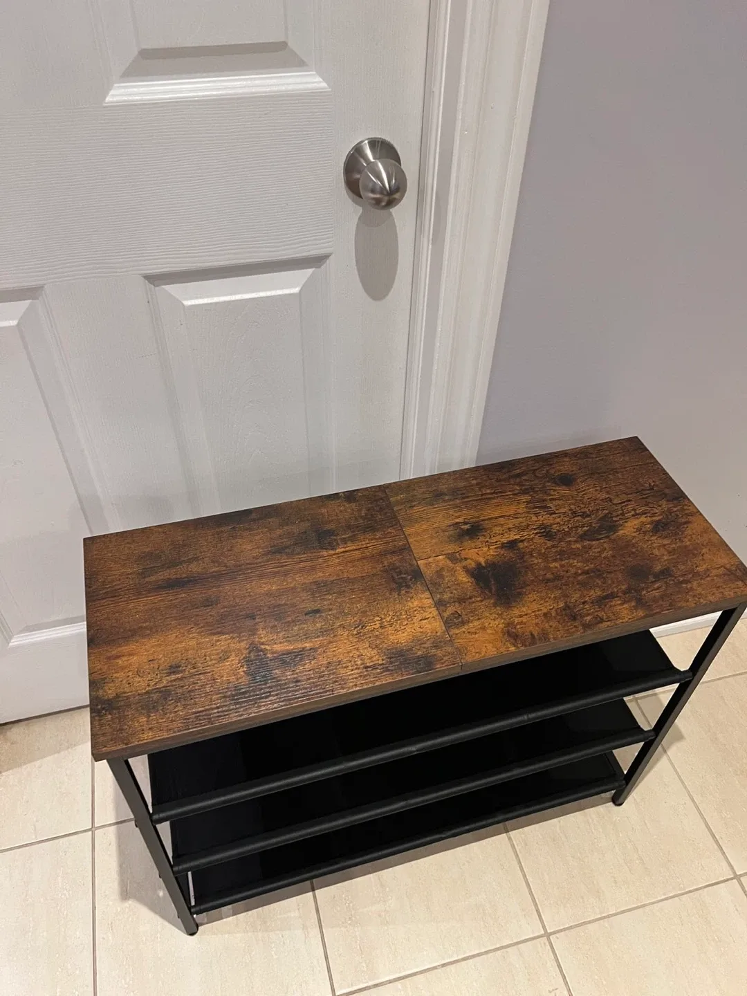 3-Tier Shoe Rack with Wood Top image indicator(2)