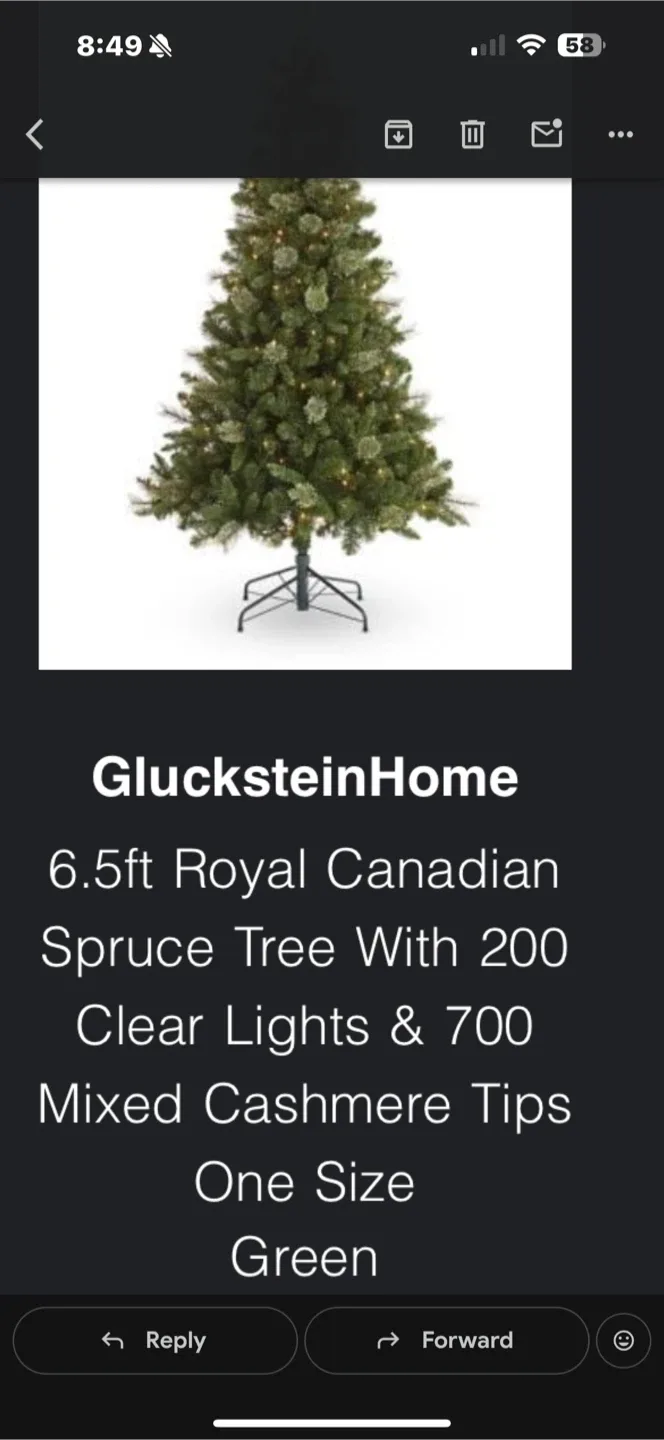 GlucksteinHome 6.5ft Royal Canadian Spruce Tree image indicator(2)