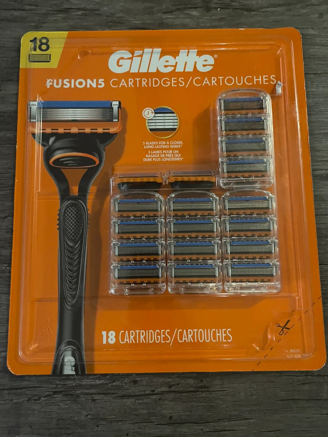 Gillette Fusion5 Cartridges - 18 Count