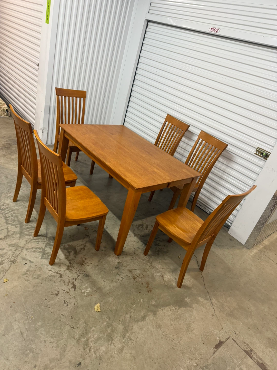 Wooden Dining Table with 6 Chairs - photo 2