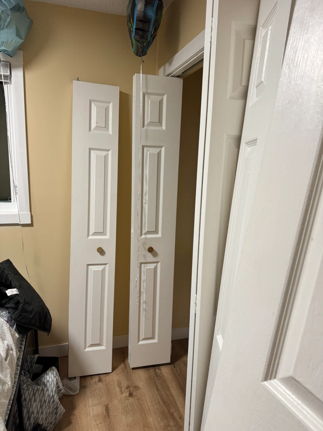 5 White Bifold Closet Doors (79 inches tall)