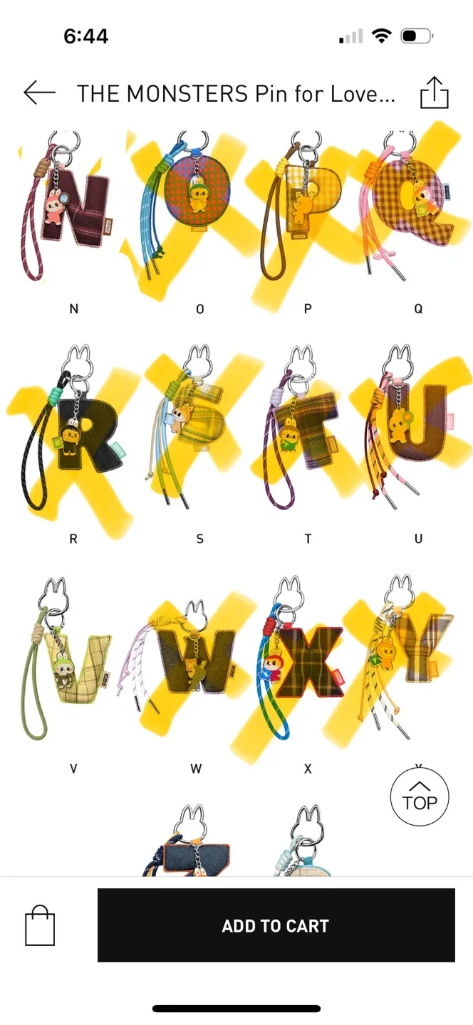 POP MART The Monsters Pin For Love Pendant Letters image indicator(3)