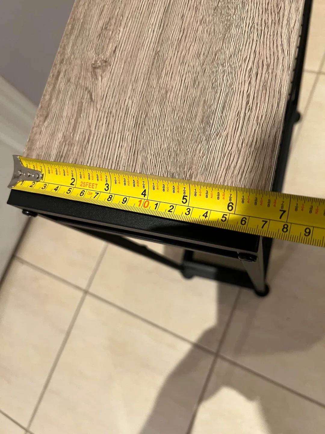 Black Metal & Wood Shelf image indicator(8)