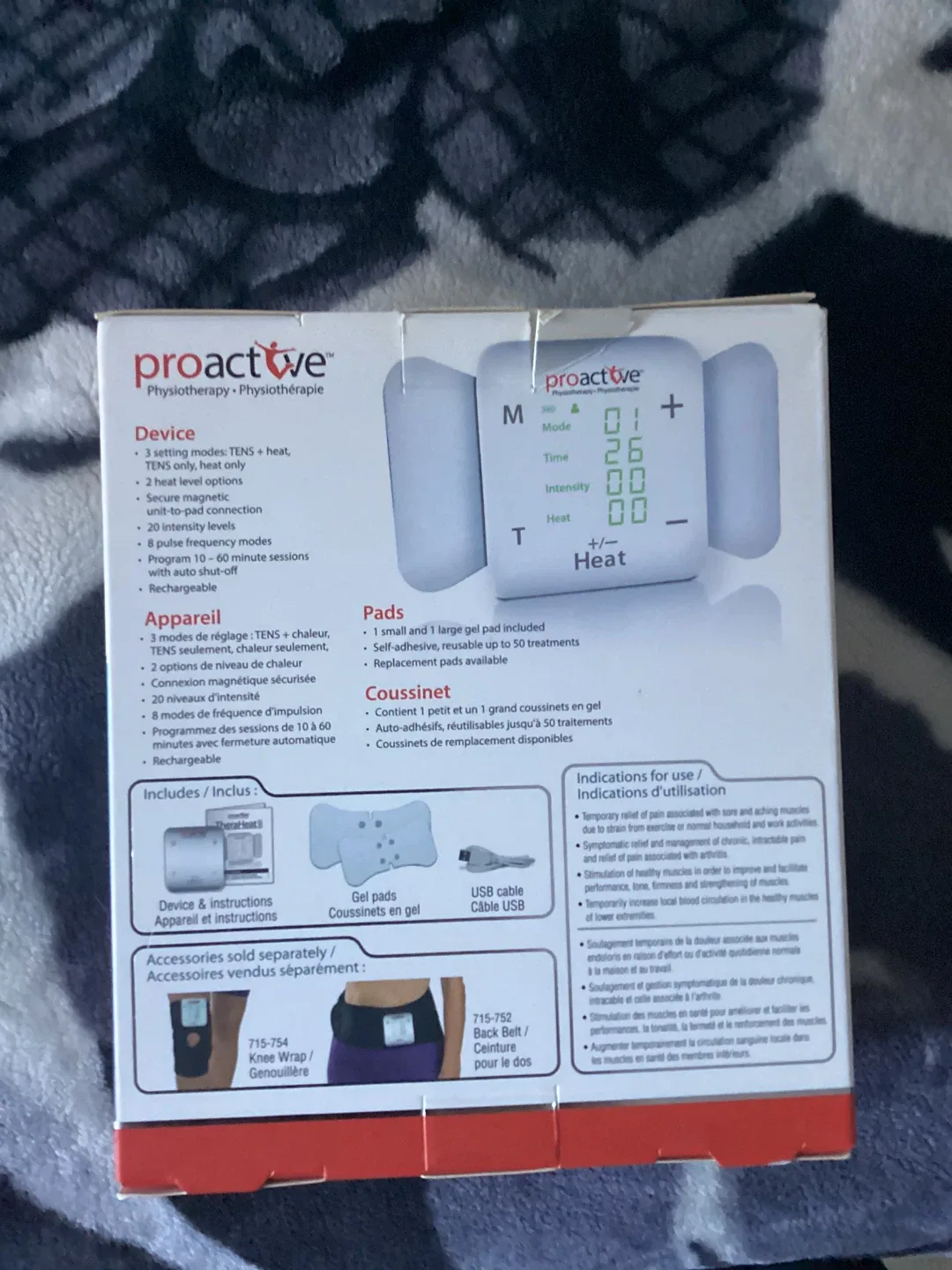 Proactive TheraHeat TENS + Heat Therapy Device NEW image indicator(3)