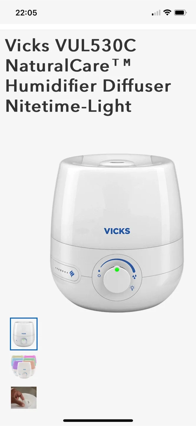 Vicks VUL530C NaturalCare Humidifier thumbnail