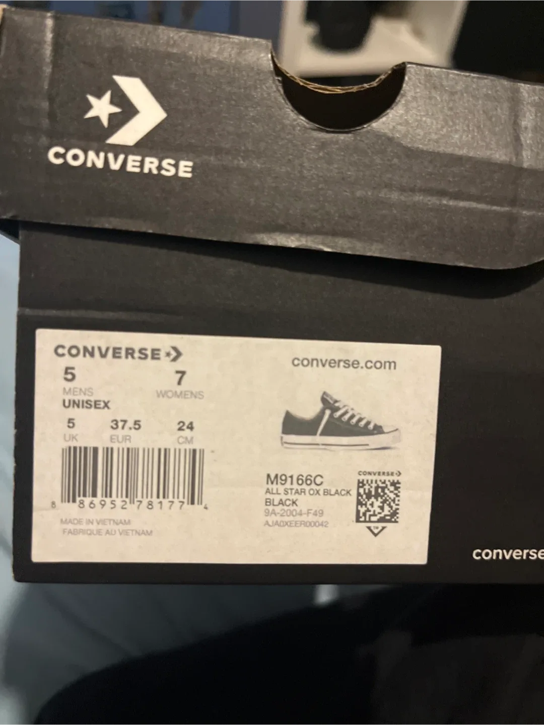 Converse All Star OX Black - Size 7 (Women’s) 5 (Men's) image indicator(4)