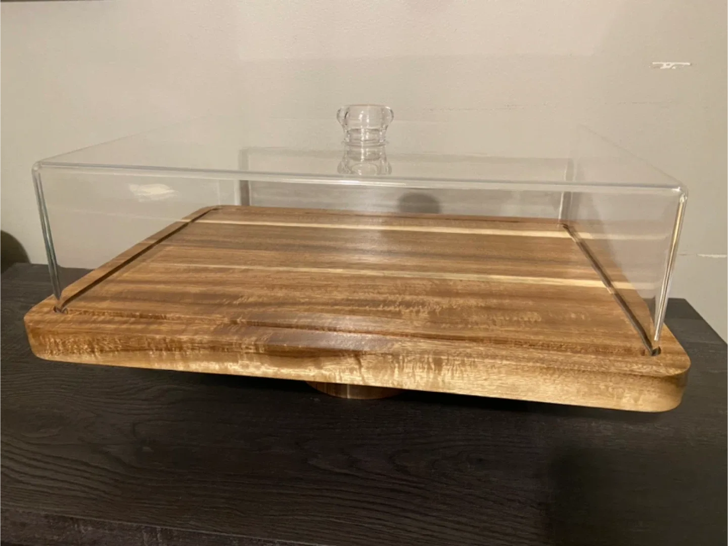 New Acacia Wood Cake Stand and Charcuterie Board With Cover image indicator(5)