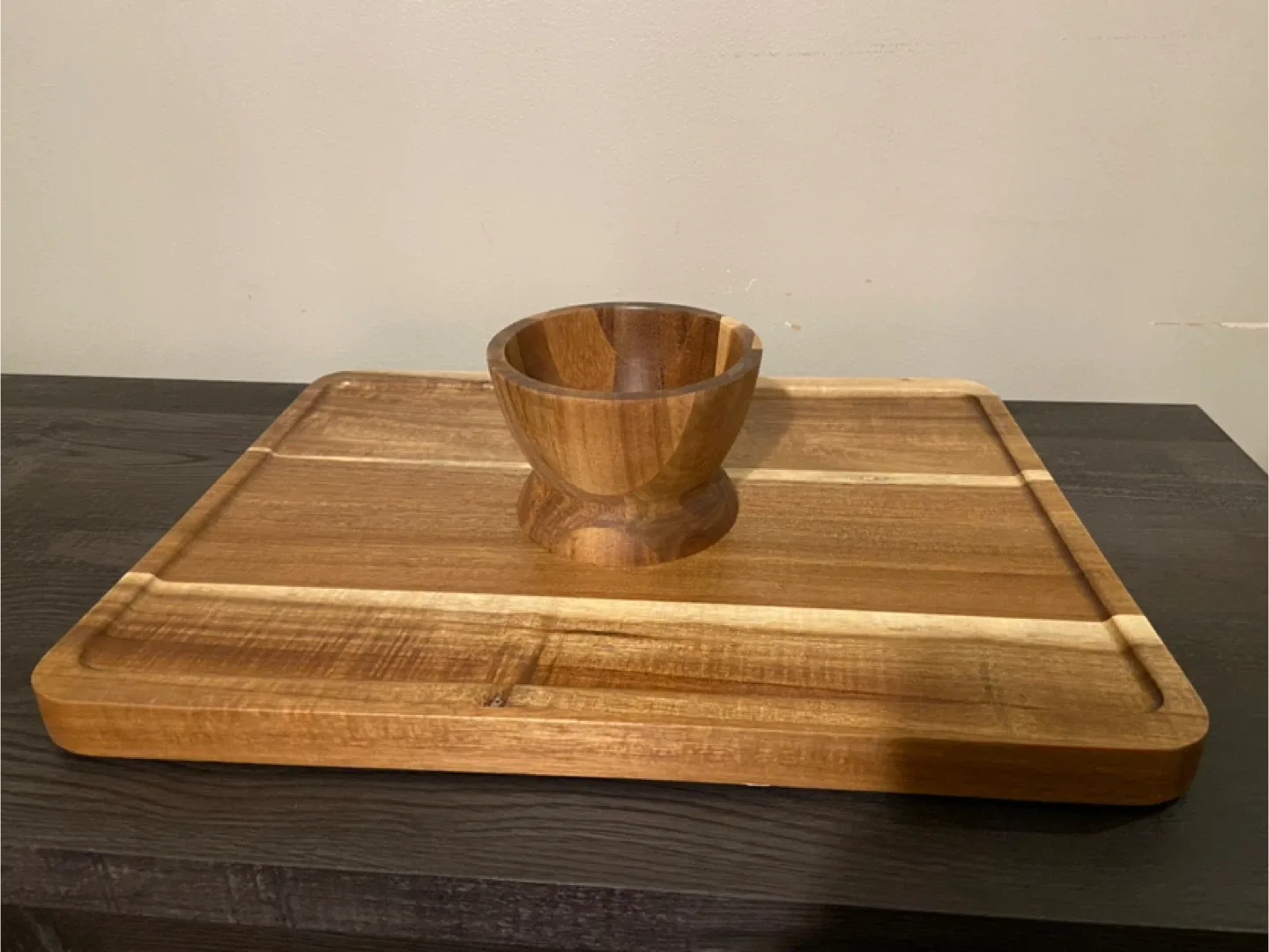 New Acacia Wood Cake Stand and Charcuterie Board With Cover image indicator(6)
