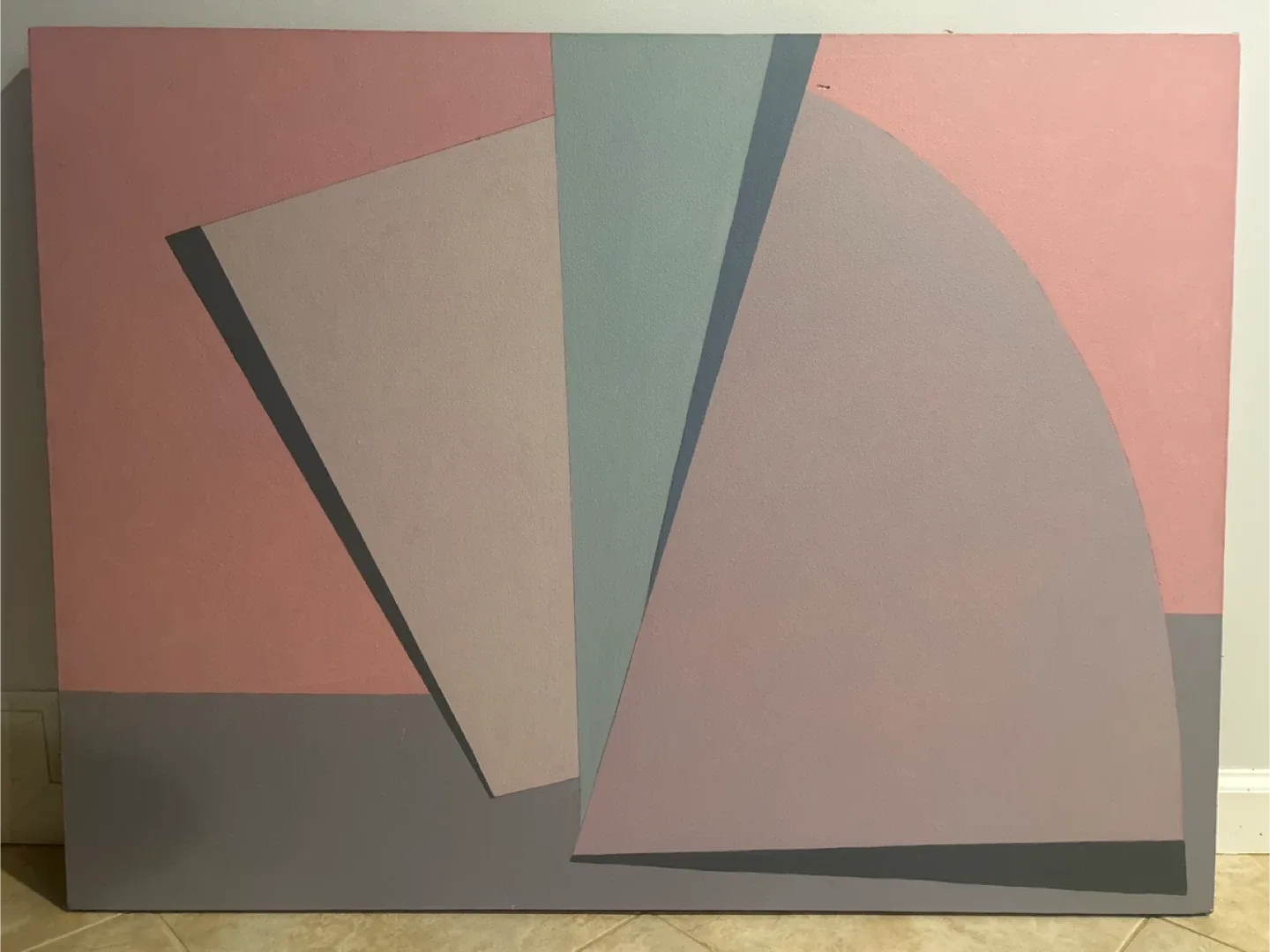 Modernist Abstract Geometric Painting - Margaret A. Newmann