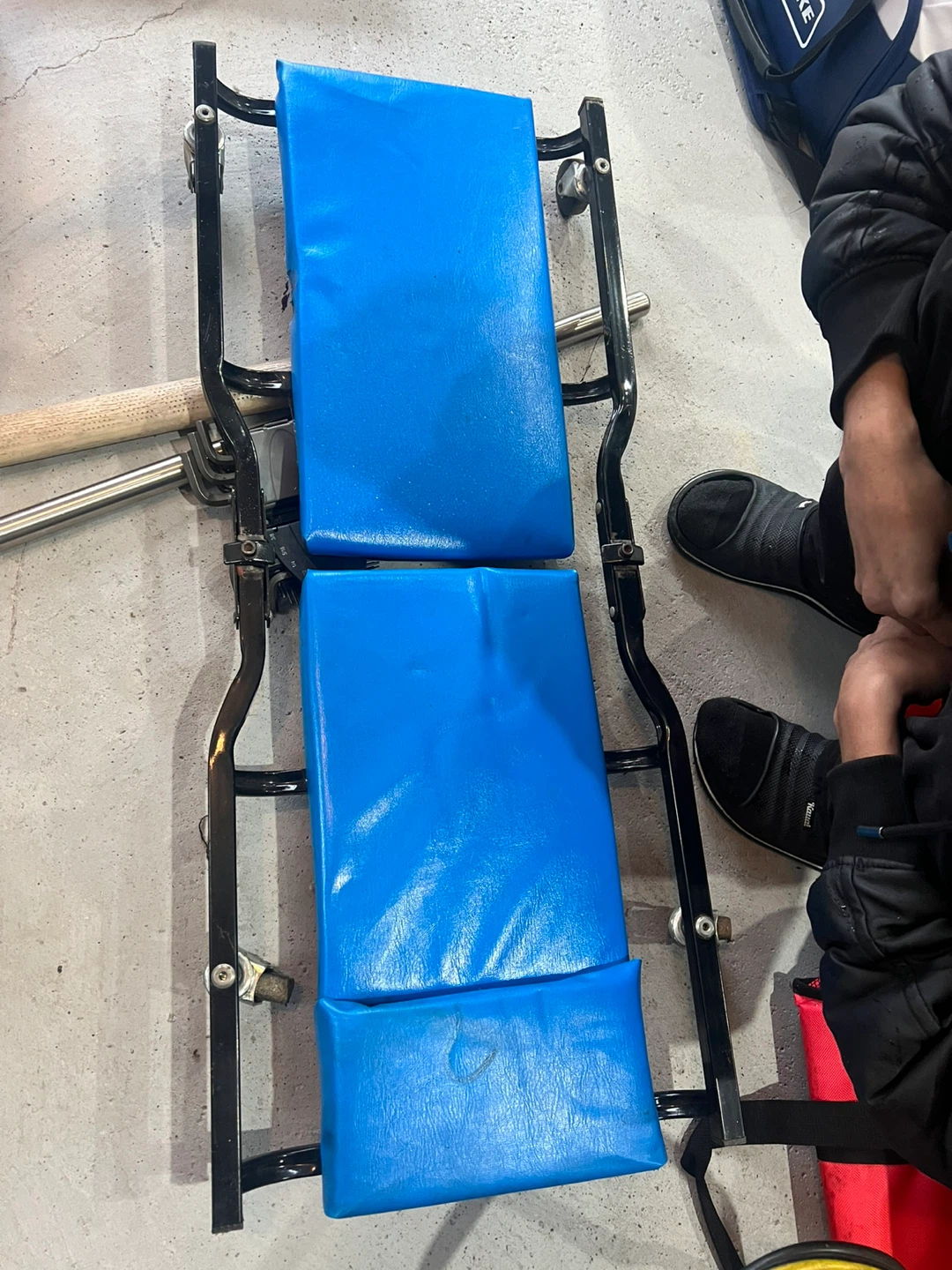 Blue Automotive Creeper Seat