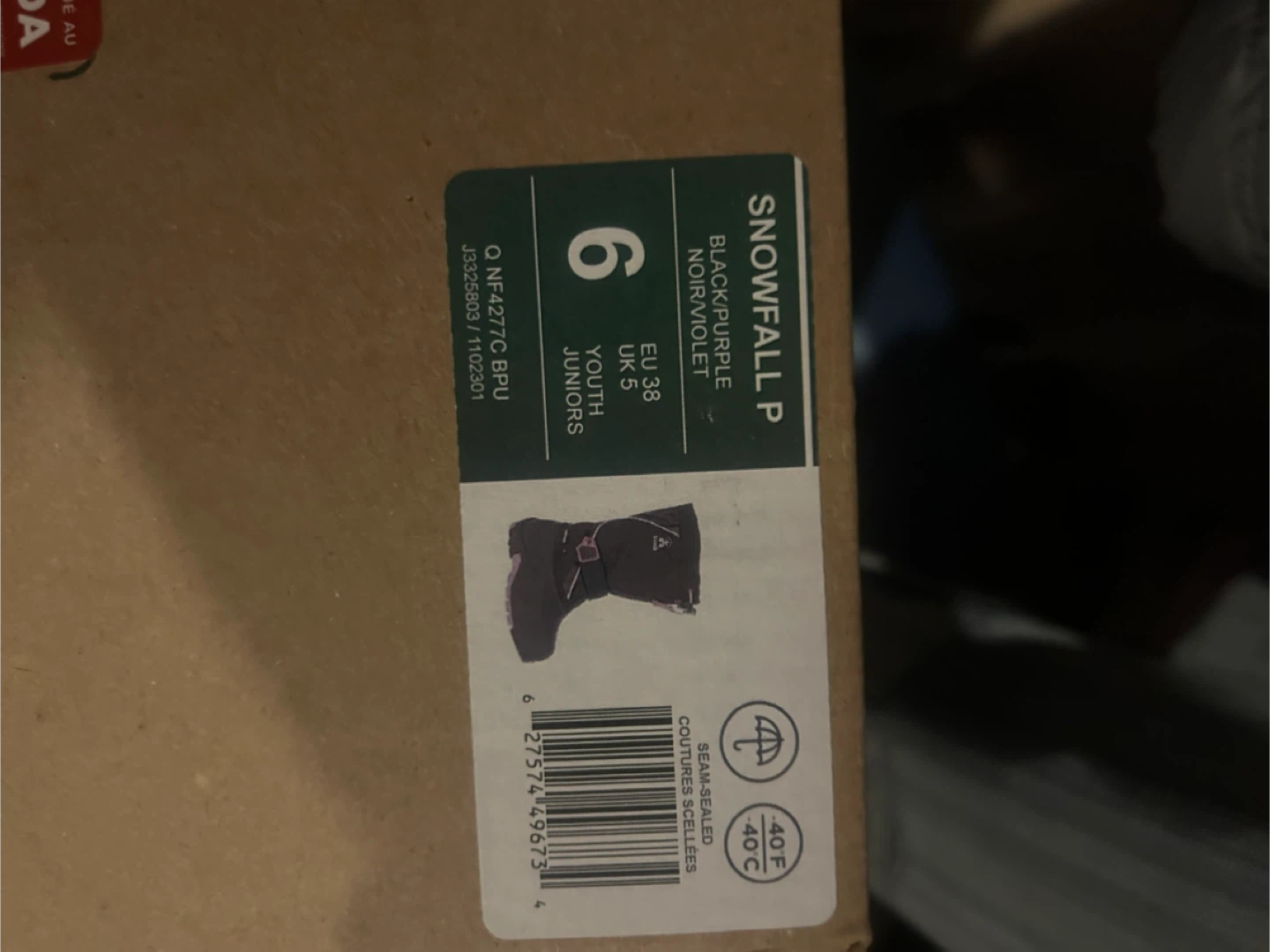 Kamik Snowfall P Youth Juniors Size 6 - New in Box! - photo 3