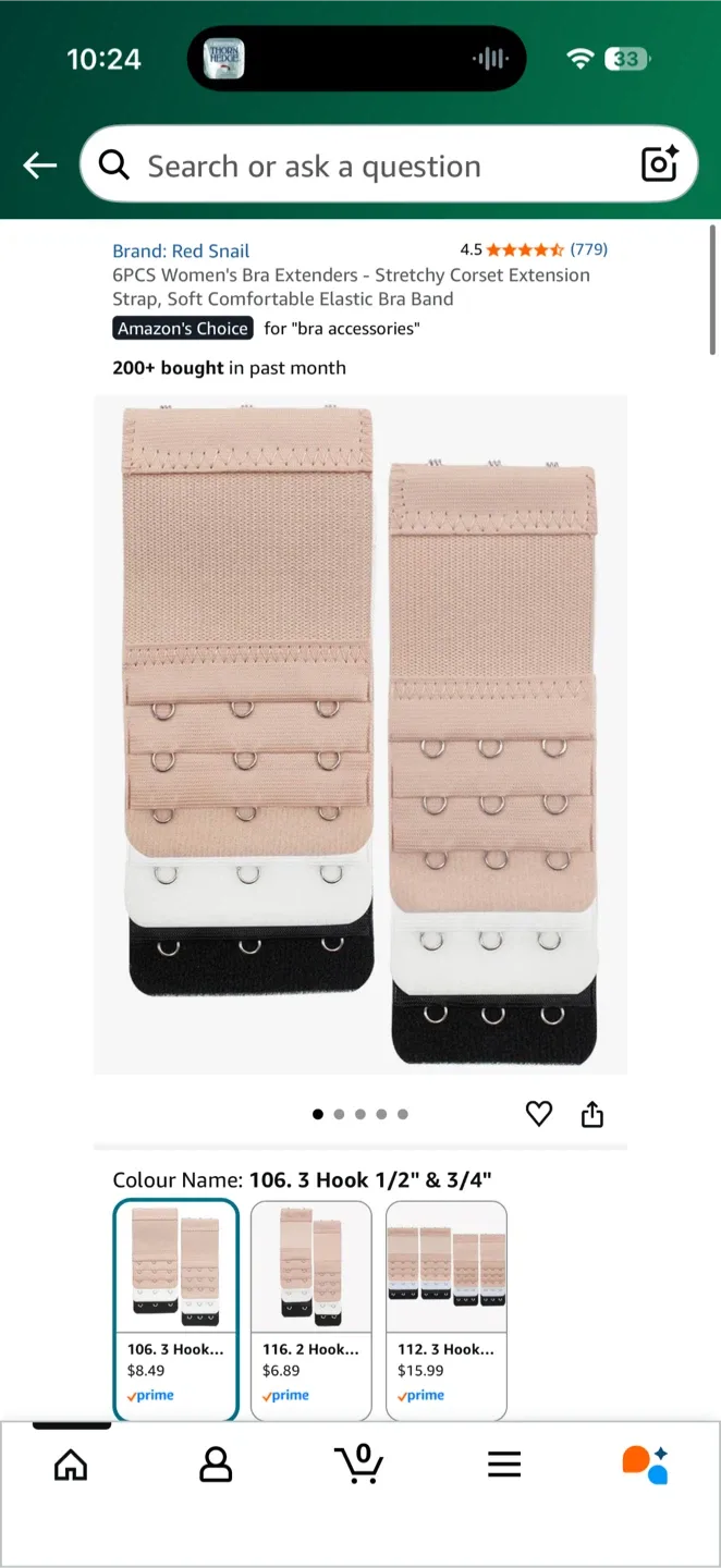 Brand New Bra Strap Clips & Extenders Set image indicator(6)