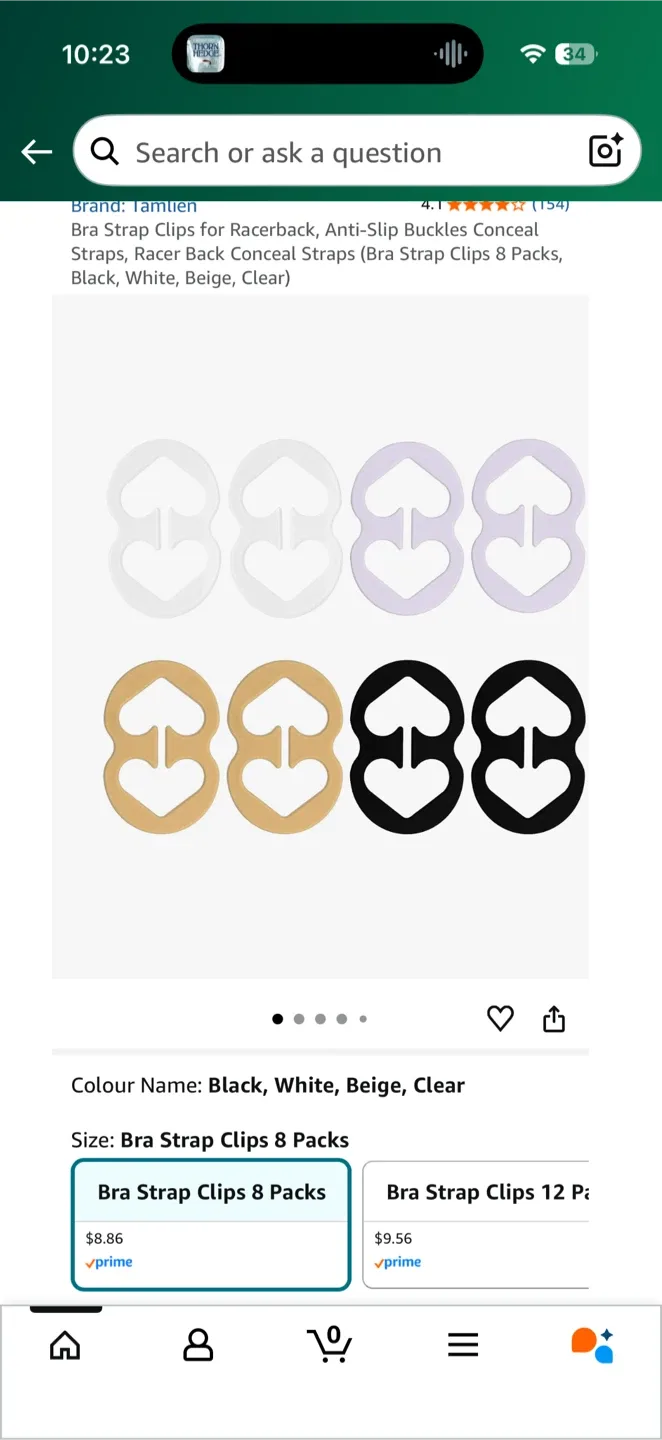 Brand New Bra Strap Clips & Extenders Set image indicator(5)