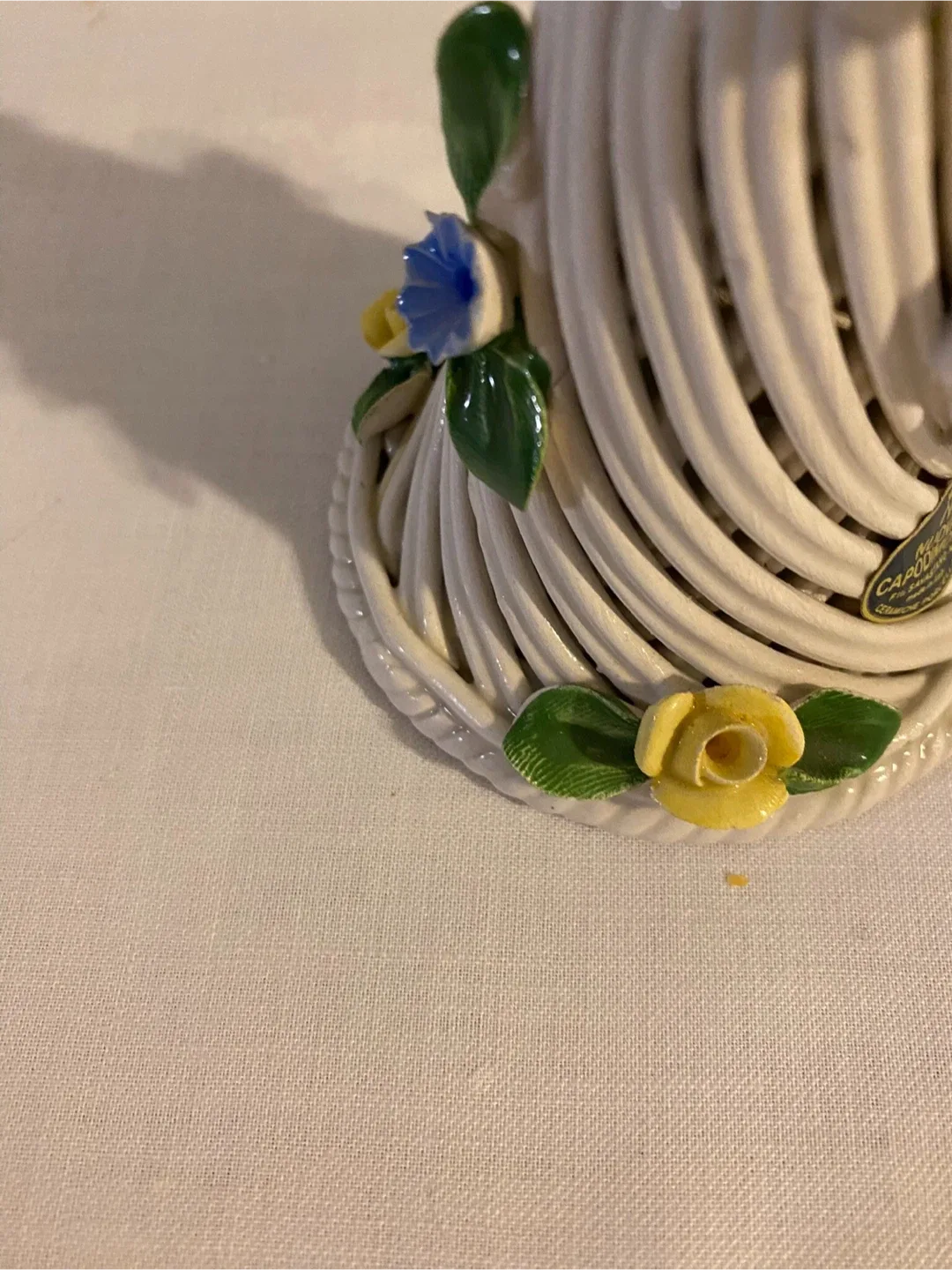 Capodimonte Porcelain Floral Bell:  made in Italy image indicator(4)