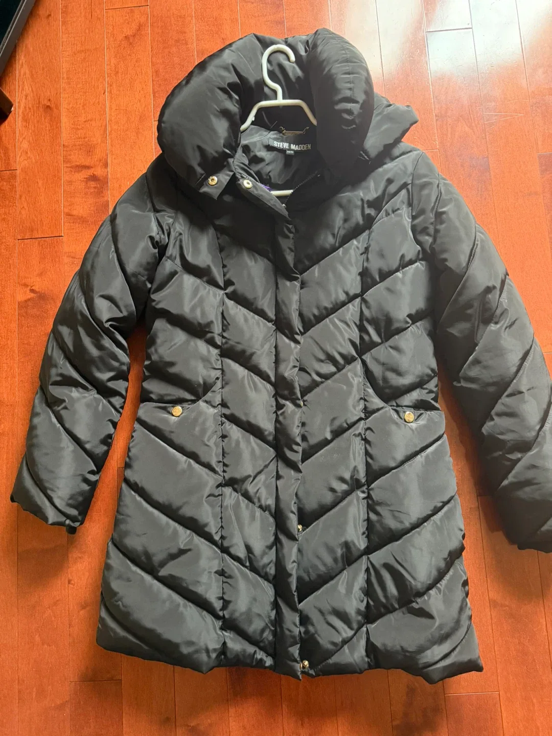Steve Madden Black Puffer Coat