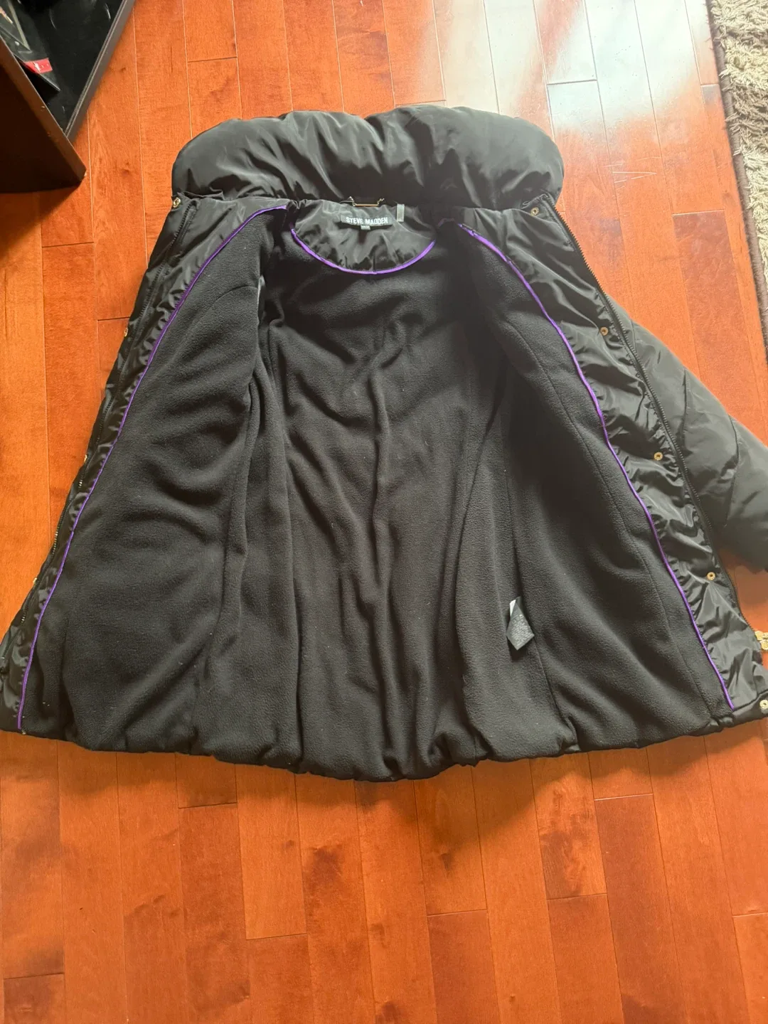 Steve Madden Black Puffer Coat image indicator(3)