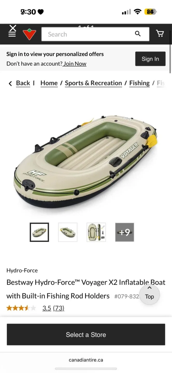 Hydro-Force Voyager X2 Inflatable Boat