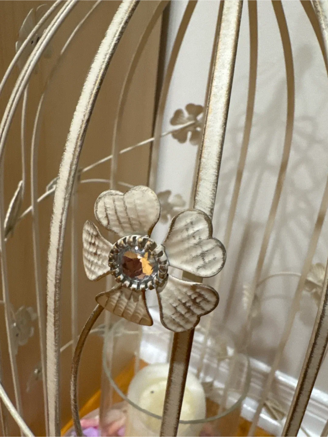 Decorative Bird Cage with Candle Holder image indicator(4)