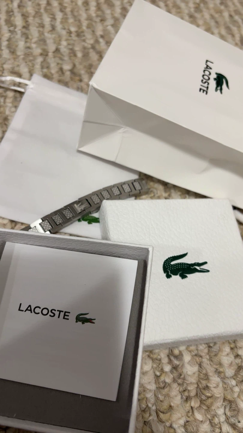 Lacoste Silver-Tone Bracelet - New in Box! - photo 2