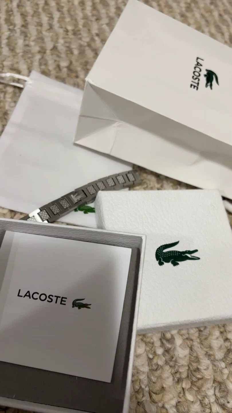 Lacoste Silver-Tone Bracelet - New in Box! image indicator(2)