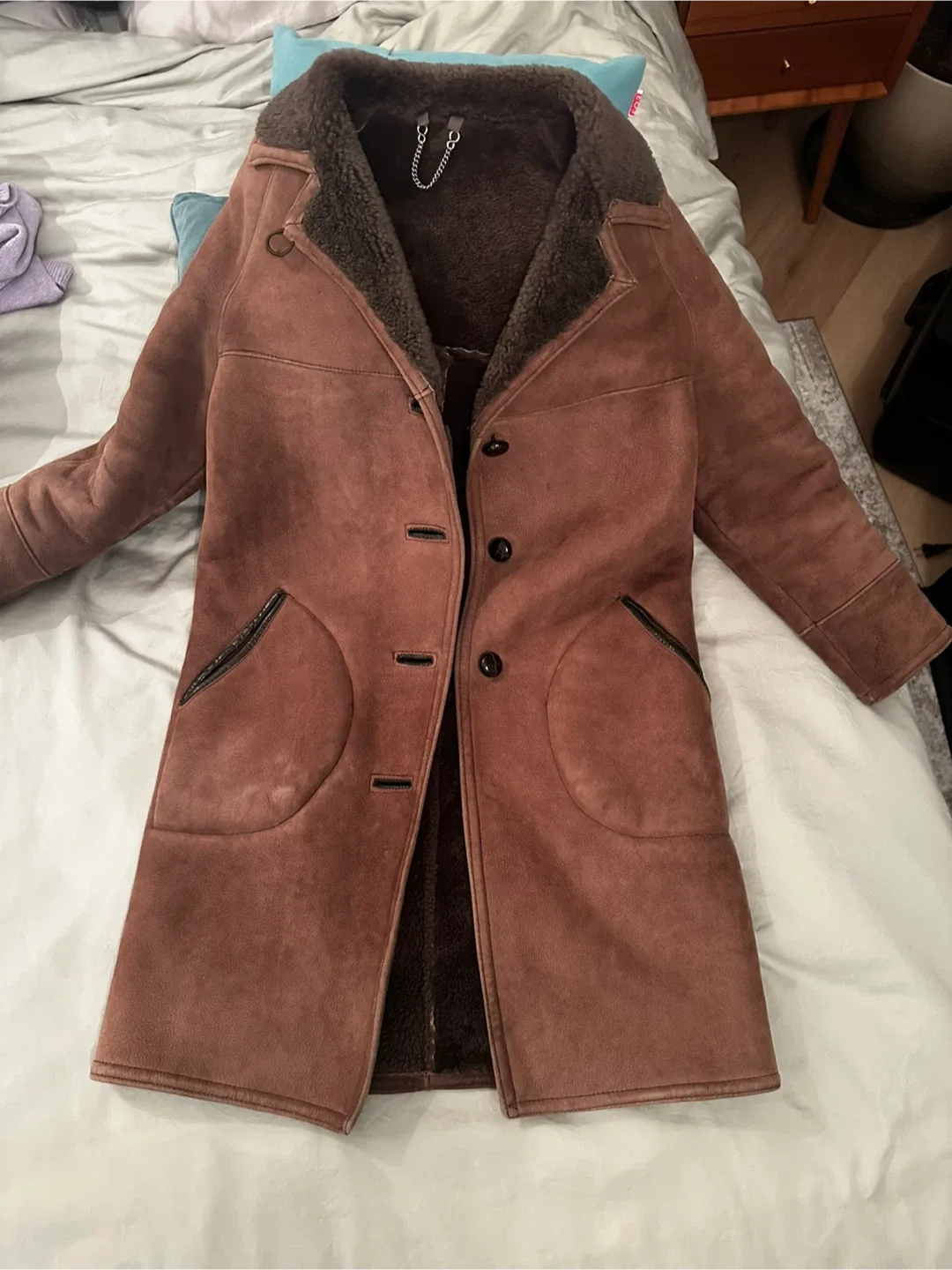 Vintage shearling coat image indicator(3)