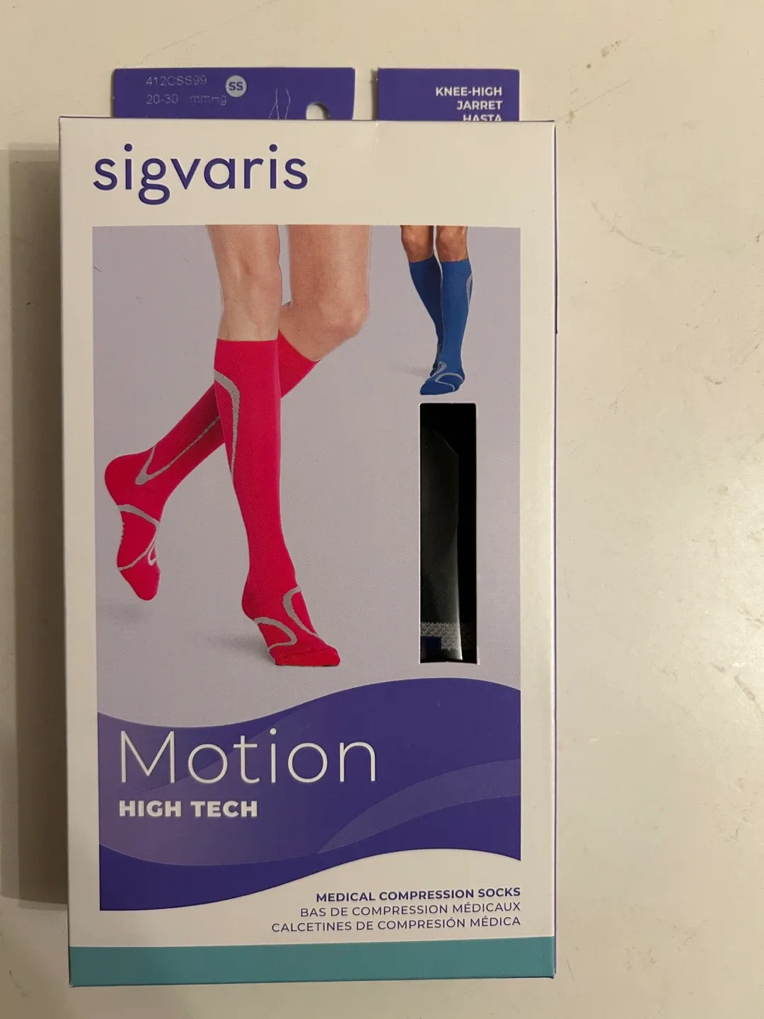 BNIB Sigvaris Compression Socks - Small, Black