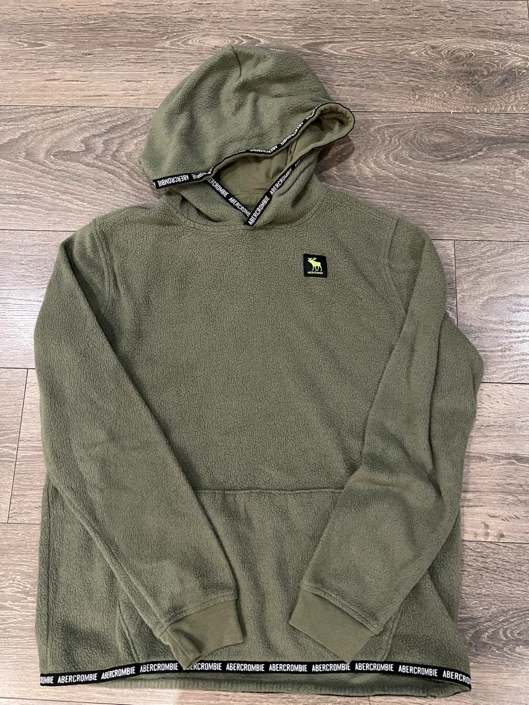 Abercrombie Kids Green Fleece Hoodie, Size 15/16 - photo 2