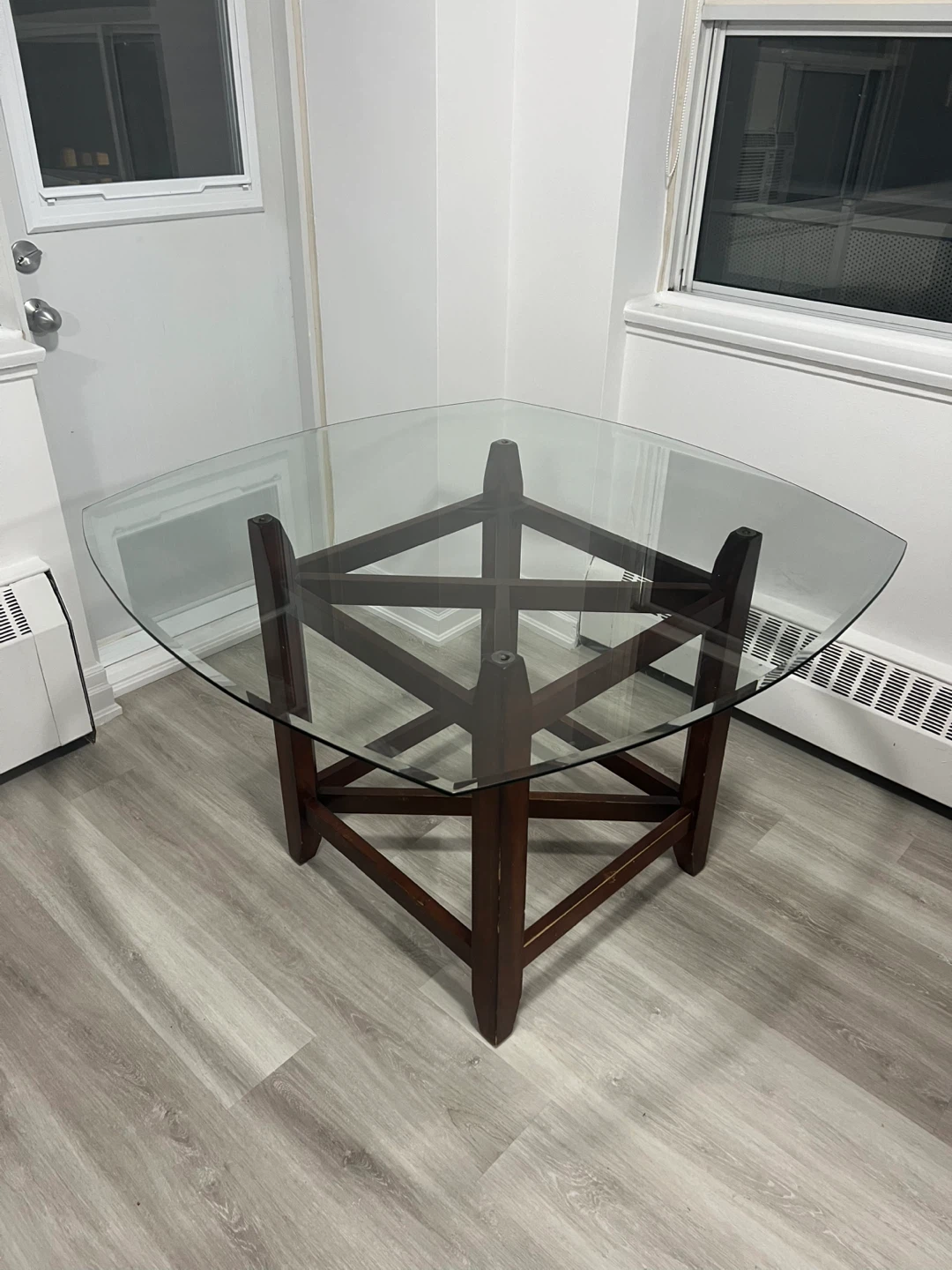 Glass Top Dining Table