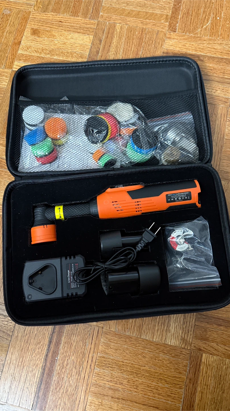 New Protamex Cordless Mini Car Polisher Kit - photo 3