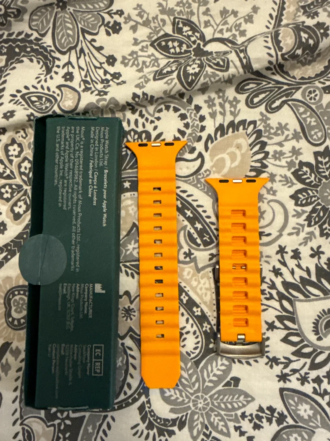 Mous Apple Watch 42-49mm Strap - Tiger Orange image indicator(2)