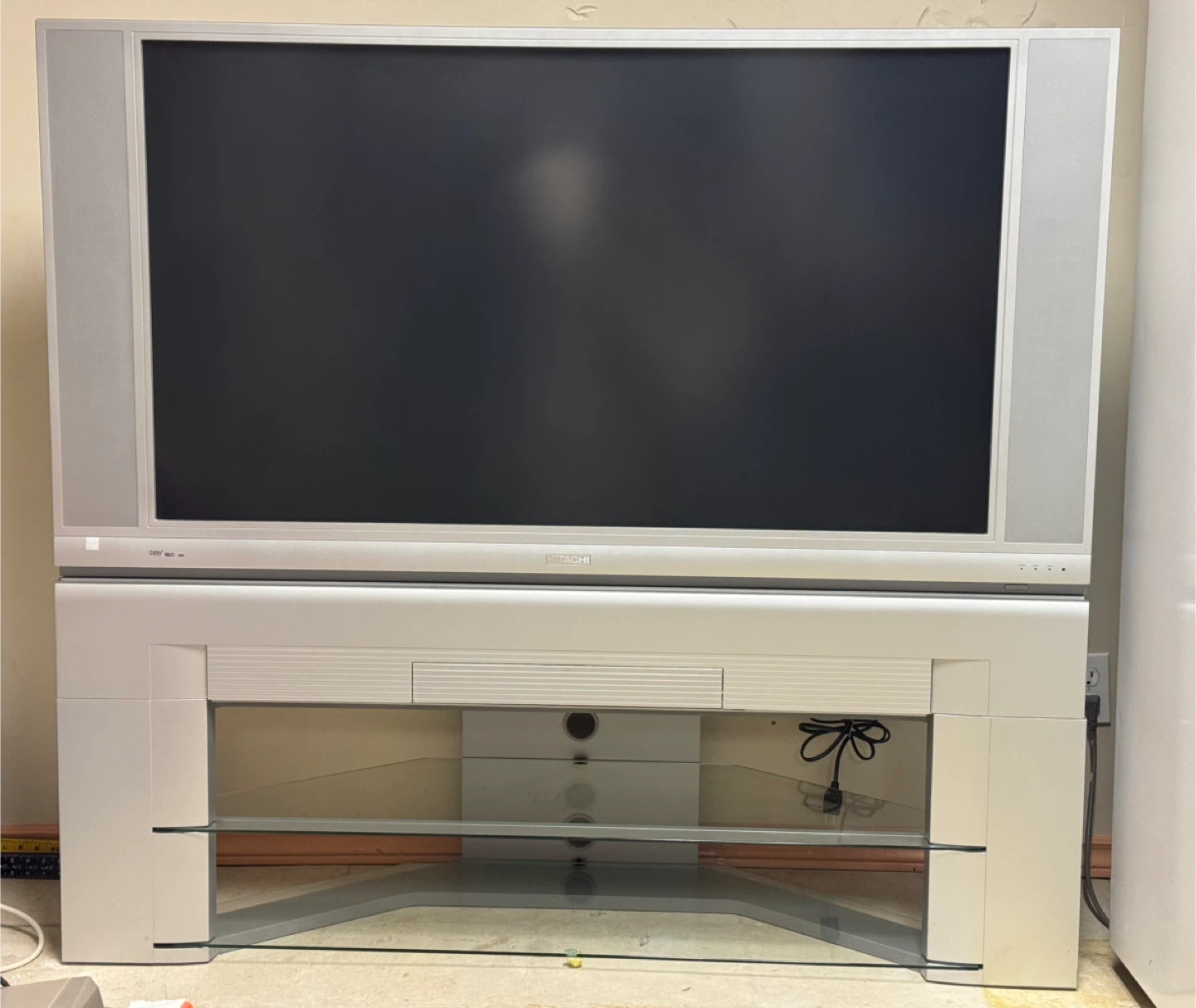 MAKE OFFER - Hitachi TV with Stand