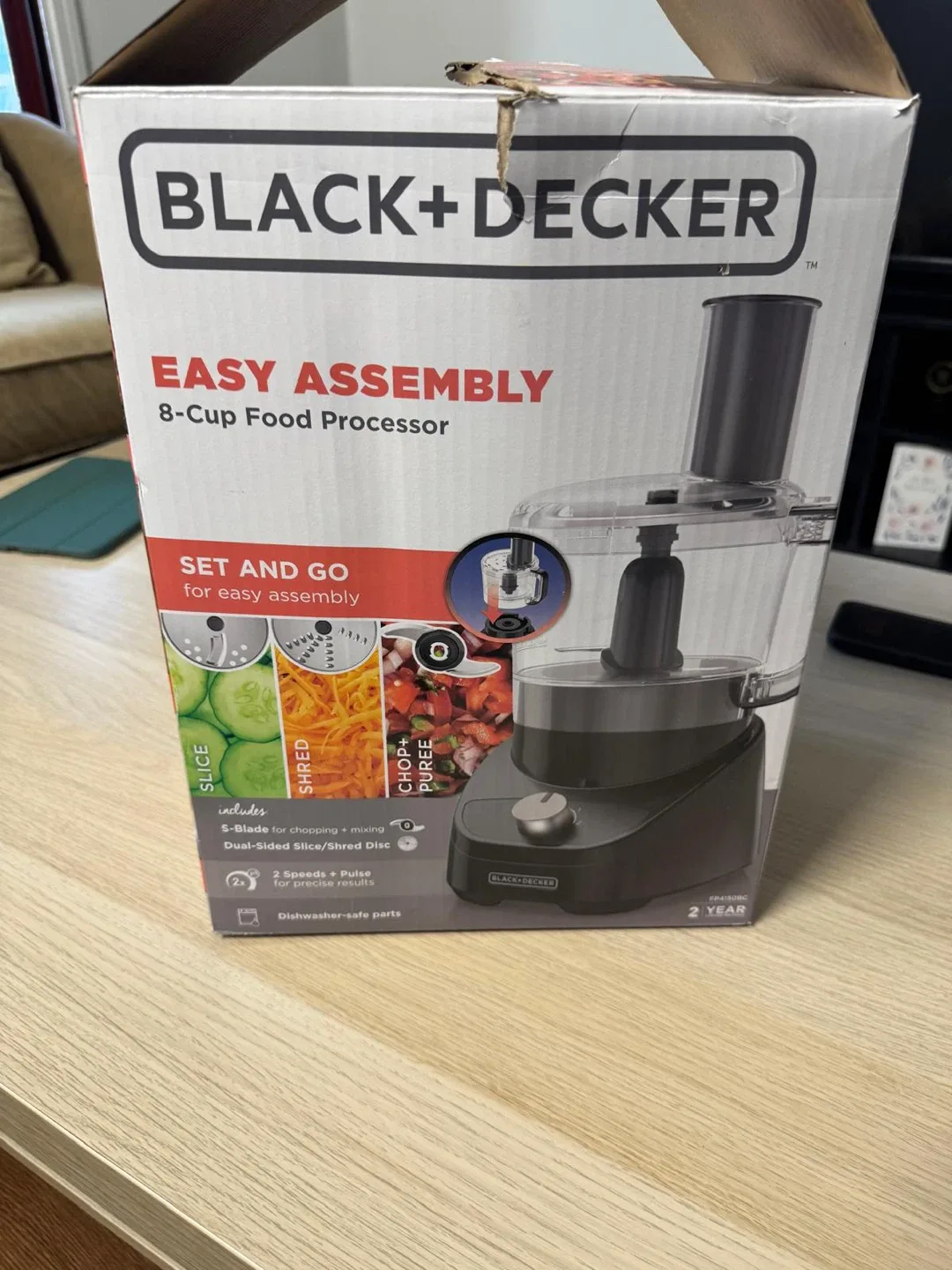 Black+Decker 8-Cup Food Processor - Dishwasher Safe image indicator(3)