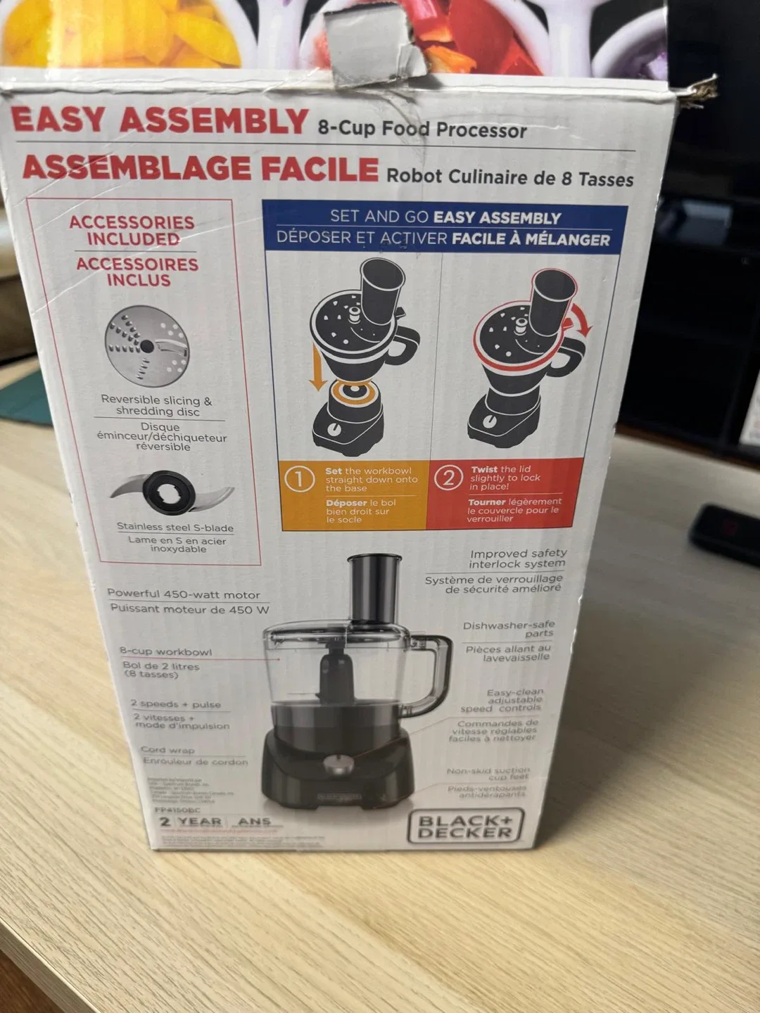 Black+Decker 8-Cup Food Processor - Dishwasher Safe image indicator(2)