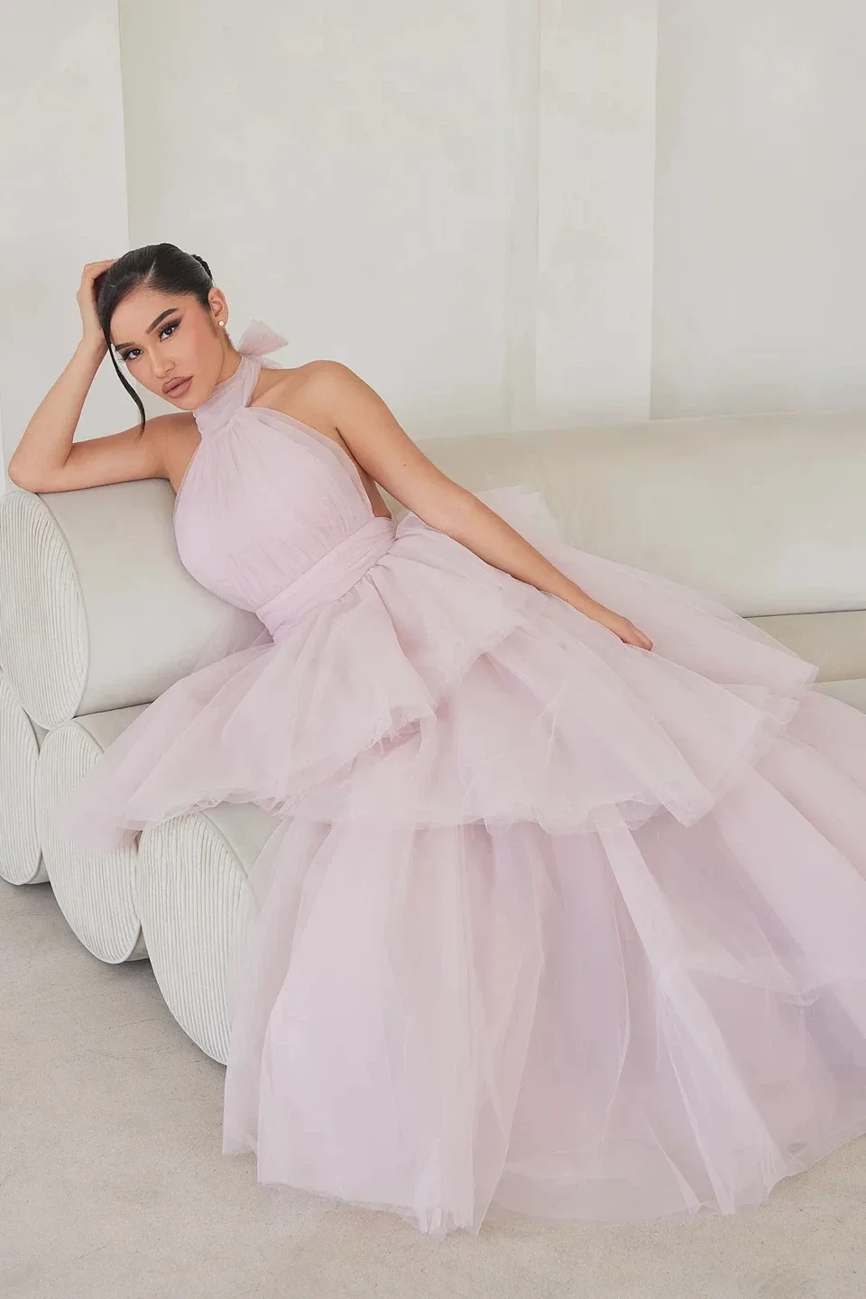 Blush Ariana Tulle Gown – XS image indicator(4)