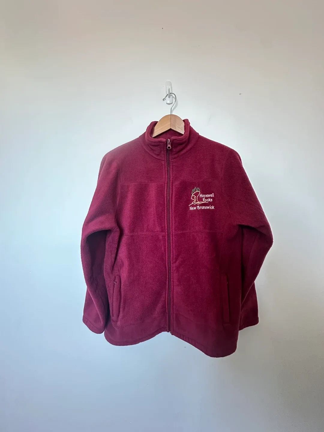 Vintage Fleece Sweater Northern Getaway Fleece Burgundy Cozy image indicator(6)