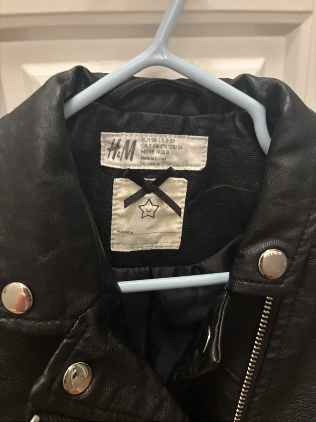 Faux Leather Jacket - Size 2-3Y image indicator(2)