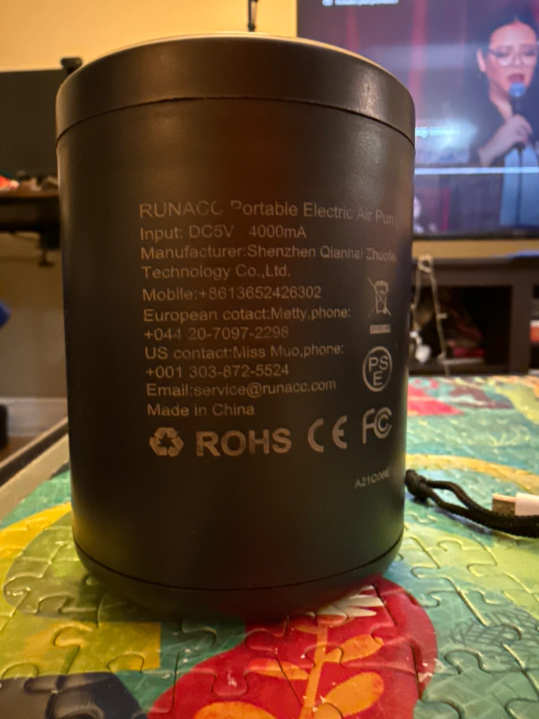 RUNACC Portable Electric Air Pump - photo 2