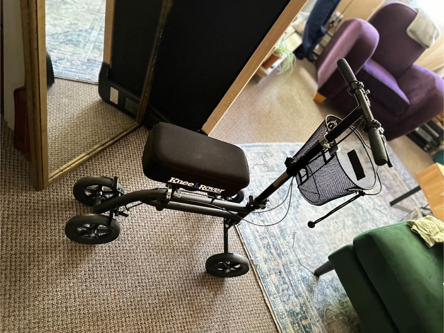 KneeRover Knee Walker - Black