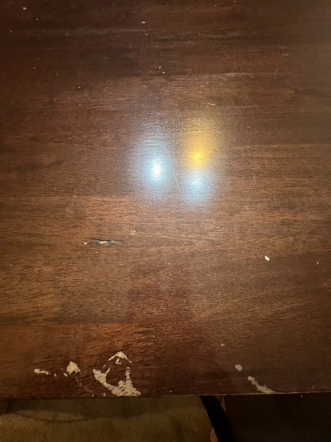 Dining Table with 6 Chairs - Dark Wood - photo 5